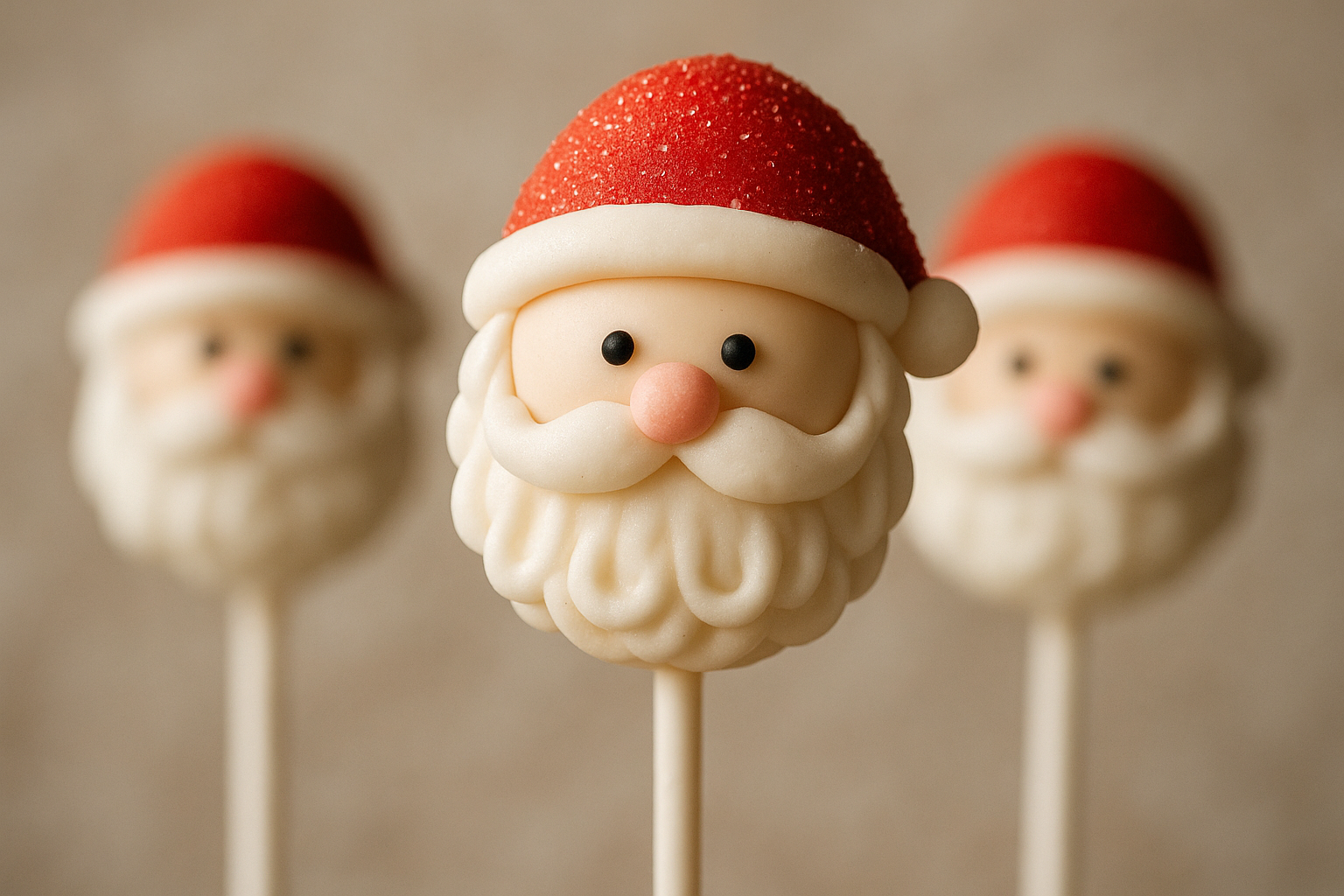 Mikulás cake pop